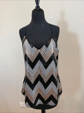 Lavender Brown sequin top